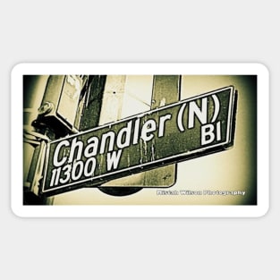 Chandler Boulevard North, SFV, Los Angeles, CA by Mistah Wilson Sticker